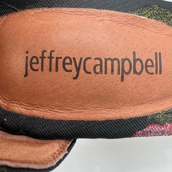 Anthropologie Jeffrey Campbell Pink Floral Block Heeled Sandals Size 7.5 Women’s - Picture 2 of 9